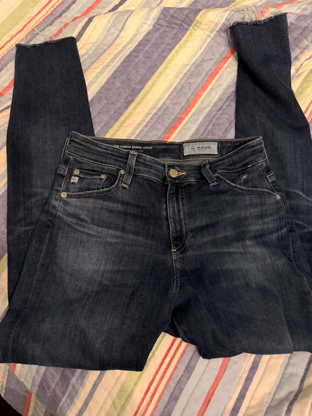 AG Adriano Goldschmied Dark Indigo Skinny Jeans